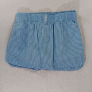 Threads Of Luxx Skort Women's Size Large Blue White *